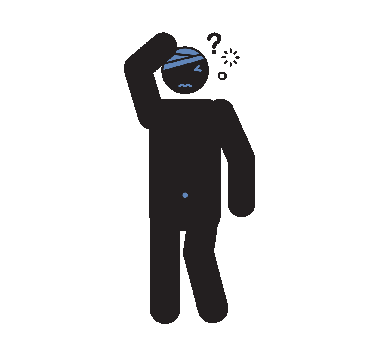 Head trauma or sudden confusion