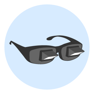 Consider prism glasses for a better view angle.
