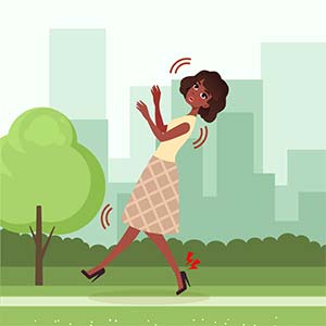 Fractures from wearing high heels